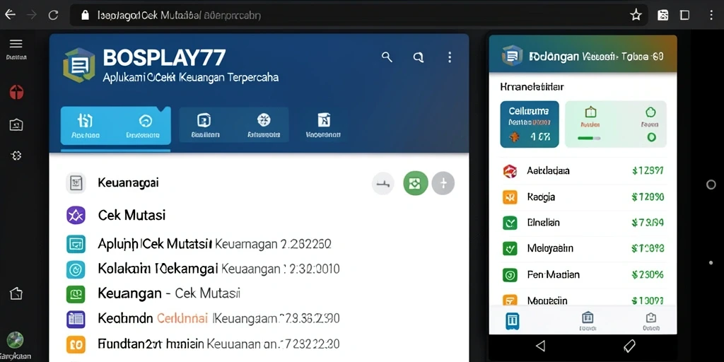 Tampilan antarmuka BOSPLAY77 menampilkan fungsi cek mutasi yang sederhana dan efektif.