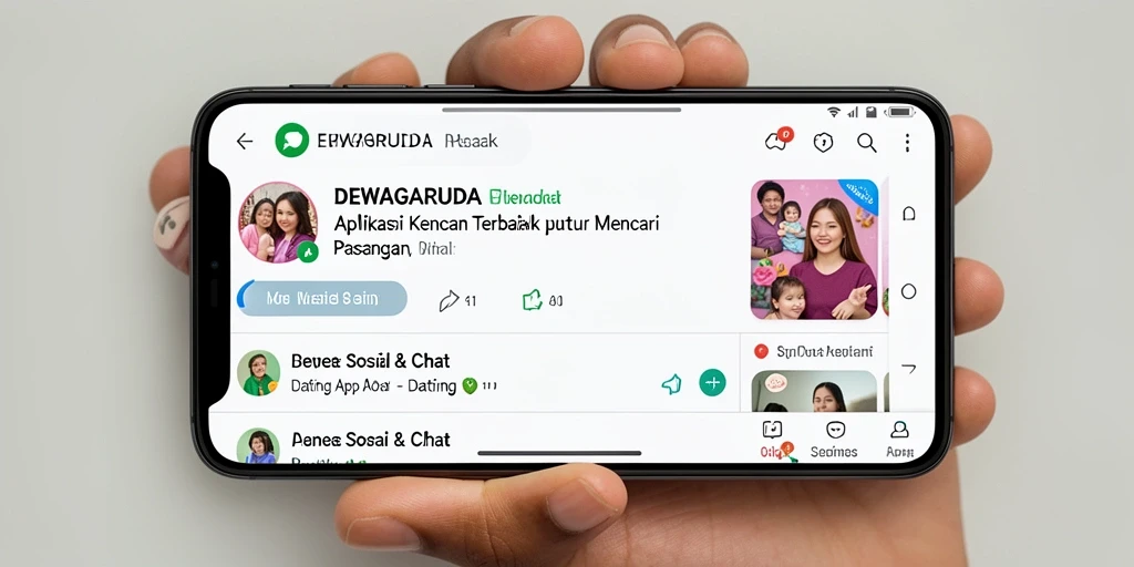 Tampilan antarmuka pengguna DEWAGARUDA yang modern dan menarik.