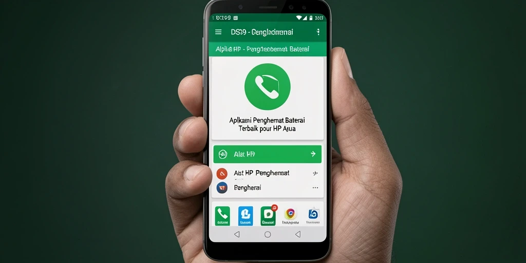 Tampilan antarmuka Penghemat Baterai DS99 yang user-friendly.