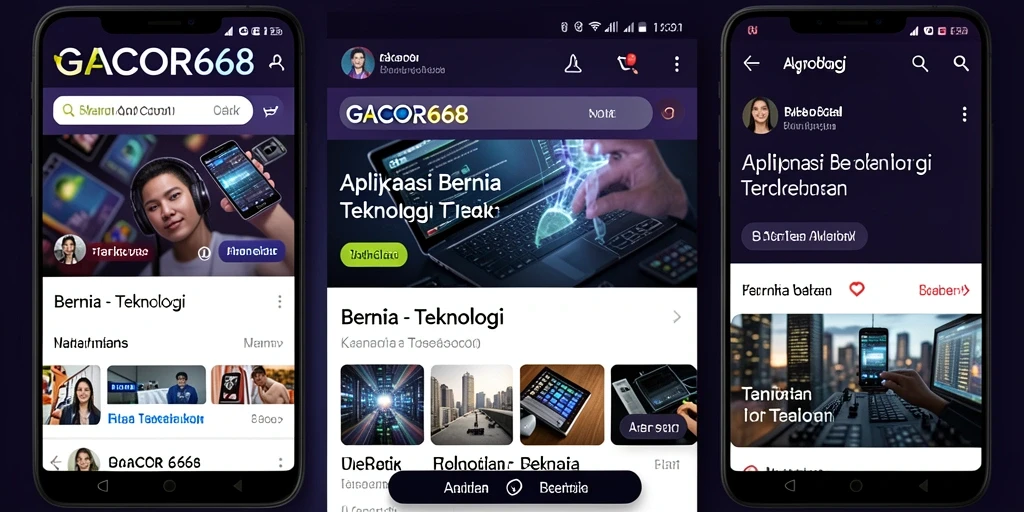 Tampilan antarmuka aplikasi GACOR668 yang user-friendly.