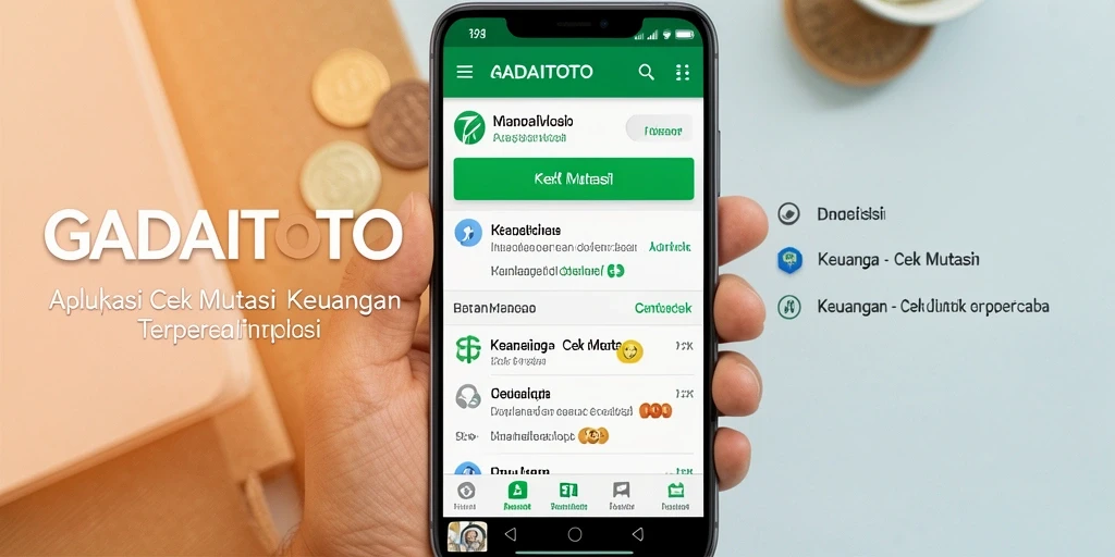 Antarmuka utama GADAITOTO menunjukkan ringkasan mutasi keuangan.