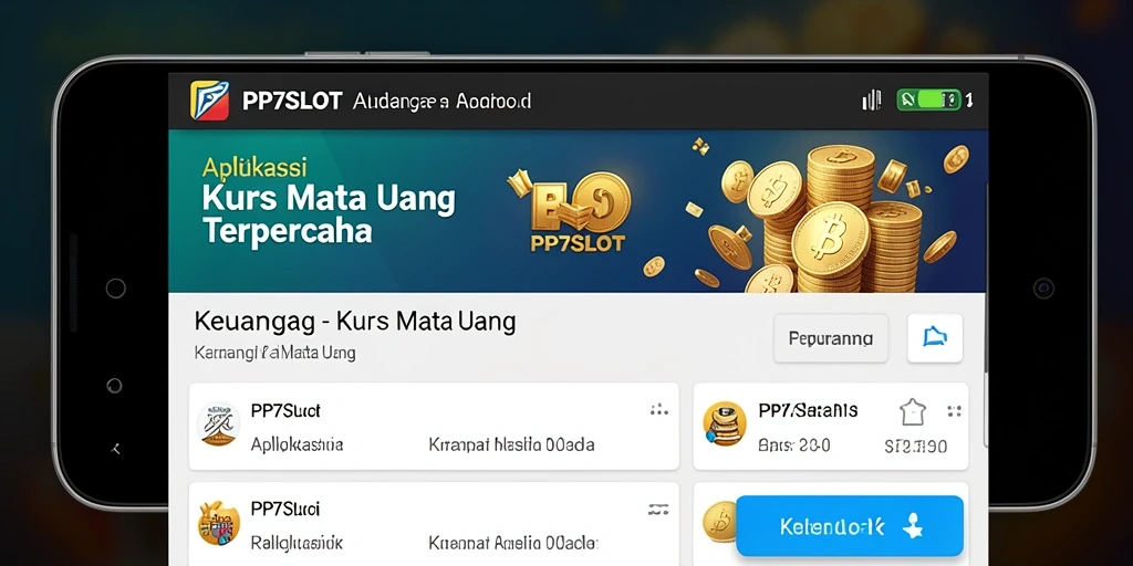 Antarmuka sederhana dan intuitif aplikasi Kurs Mata Uang PP7SLOT.