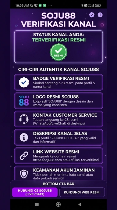Kanal Resmi Soju88 untuk Pengguna Android Indonesia
